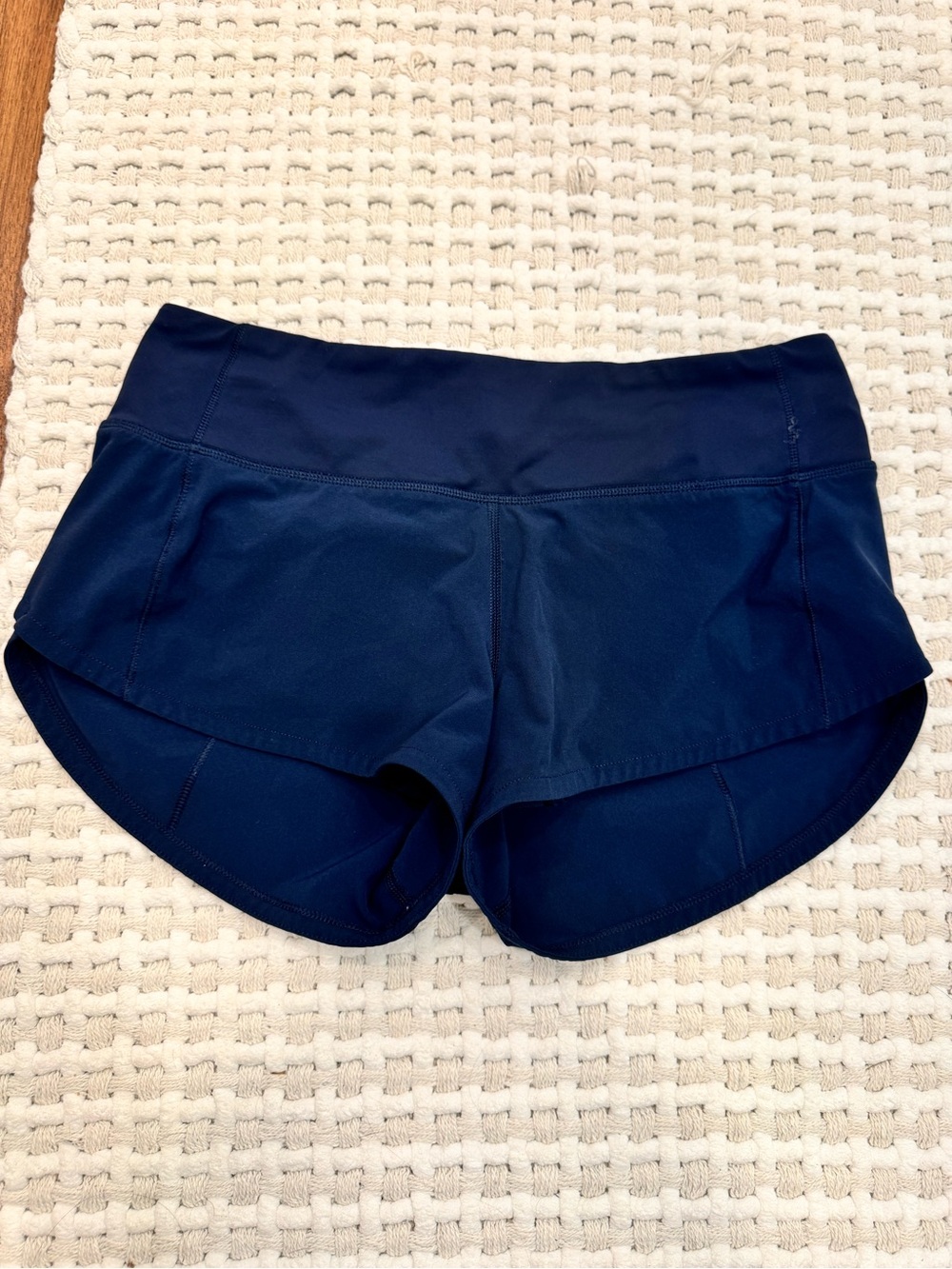 lululemon athletica Navy Athletic Running Shorts with Zipper Pocket - Picture 6 of 6